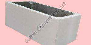 Grey Rectangle Flower Pots