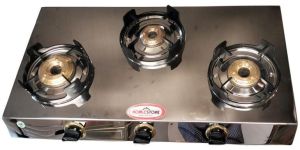 HOMESTONE LOTUS 3 BURNER STAINLESS STEEL STOVE