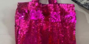 Fuchsia Sequin Bags
