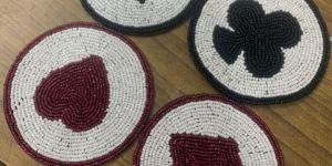 Playing Card Beaded Coasters