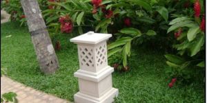 White Sandstone Lamp Post