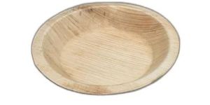 6 Inch Round Areca Palm Leaf Bowl