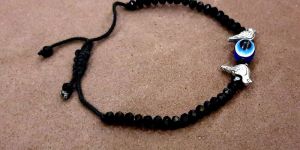 Adjustable Wings of Freedom Evil Eye Bracelet