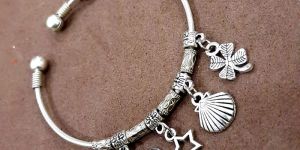 Coastal Charm Adjustable Sterling Silver Bracelet