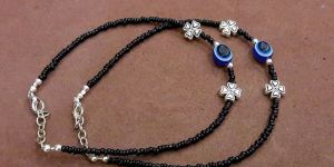 Handcrafted Adjustable Enchanting Clover Evil Eye Anklets