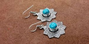 Handcrafted Turquoise Gemstone Earrings