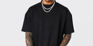 Men Cotton Drop Shoulder T Shirt