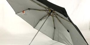 Black Silver Three Fold Umbrella