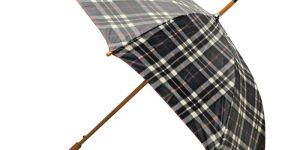 Jumbo Check Three Fold Umbrella