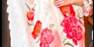 Floral Georgette Handwork Kurti Set