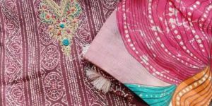 Modal Silk Embroidered Suit