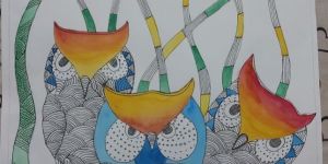 Folklore Watercolor Paintings