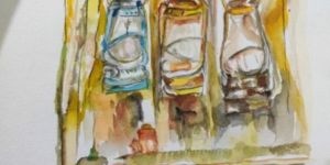 Lantern Watercolor Paintings