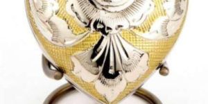 RA-H1174 Brass Heart Shape Cremation Urn