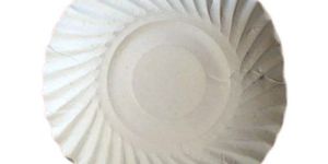 6 Inch Duplex White Wrinkle Paper Plate