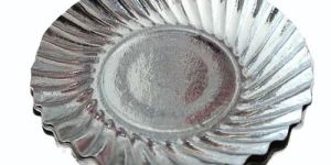 6 Inch Silver Foil Wrinkle Paper Plate