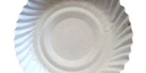 7 Inch Duplex White Wrinkle Paper Plate