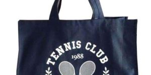 Printed Blue Canvas Bag