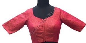 Red Boknet Half Sleeve Blouse