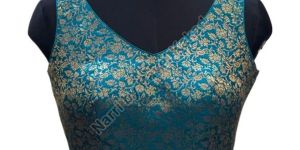 Turquoise Boknet Sleeveless Blouse