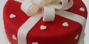 Anniversary Fondant Cake