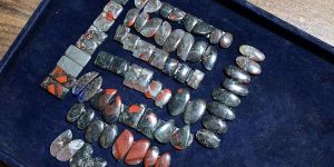 Pair African Bloodstone Gemstone