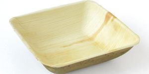 Biodegradable Areca Plate 6 Inch Square Bowl