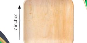 Biodegradable Areca Plate 7 Inch Square