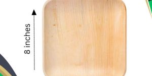 Biodegradable Areca Plate 8 Inch Square