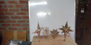 Brass Glass Christmas Ornaments