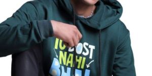 Mens Green Designer Hoodie