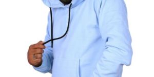 Mens Sky Blue Fancy Hoodie
