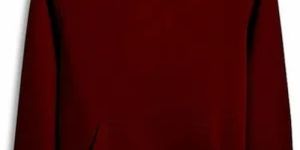 Unisex Maroon Fancy Hoodie