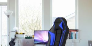 Wrath Footrest Edition Blue Rekart Gaming Chair