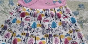 Girls Cotton Printed Frocks