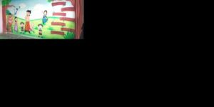 Preschool Wall Classroom Cartoon Painting