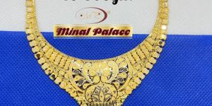 Fancy Gold Arabic Necklace