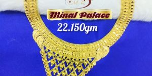 Fancy Gold Short Necklace