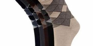 Multicolor Mens Full Length Socks