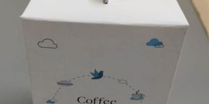 White Paper Coffee Cup Box