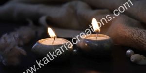 Pebble Soapstone Tea Light Holder