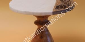Wooden Engraved Cake Stand