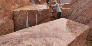 Red Granite Block