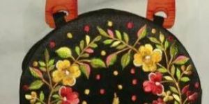 Ladies Round Embroidered Hand Bag
