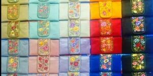 Soft Embroidered Clutch