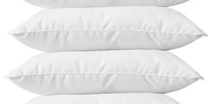 Plain White Fiber Pillow