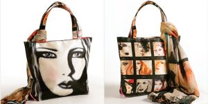 Swayam Printed Bag with Scarf