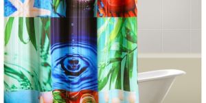 Digital Print Bathroom Shower Curtain