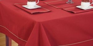 Rectangular Red Table Cover