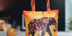 Elephant Print Tote Bag